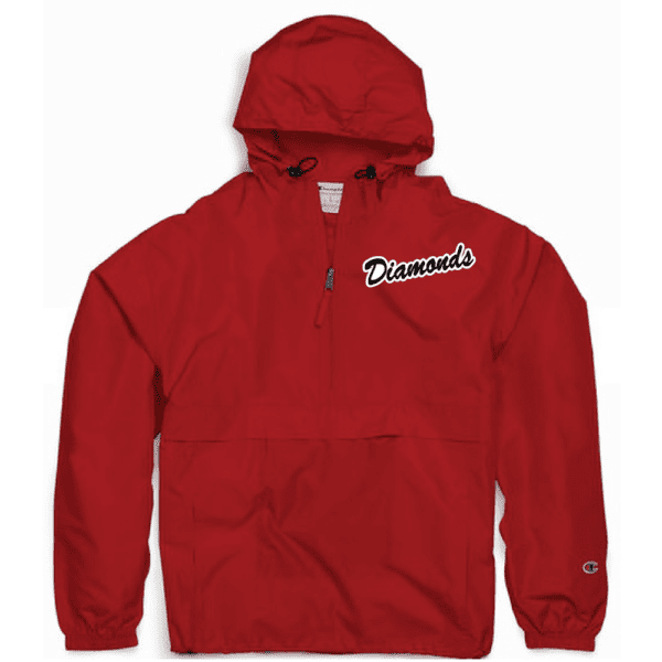 CO200 Champion Packable Anorak 1/4 Zip Jacket - Scarlet