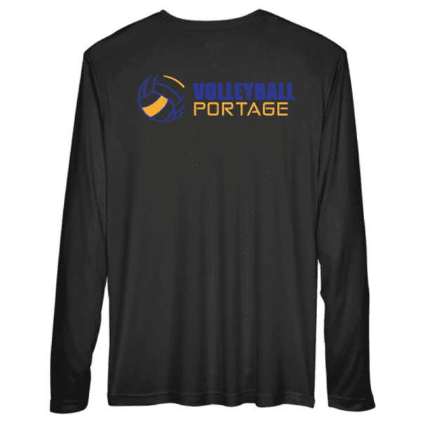 TT11L Team 365 Performance Long Sleeve Shirt - Black - Image 2
