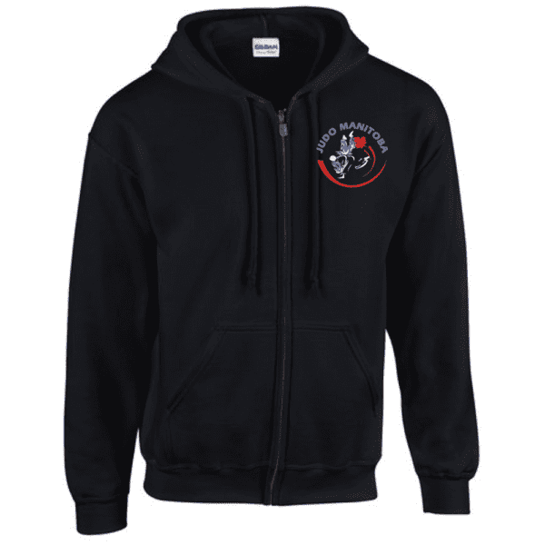 G186 Gildan Heavy Blend 8 oz., 50/50 Full-Zip Hooded Sweatshirt - Black