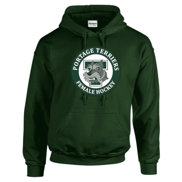 G185 Gildan Heavy Blend 8 oz., 50/50 Hooded Sweatshirt - Forest Green