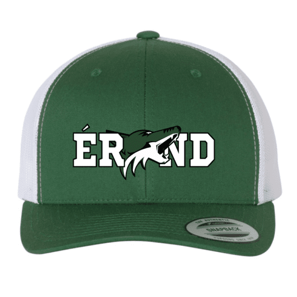 6606 Yupoong Adult Retro Trucker Cap - Evergreen/White