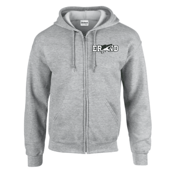 G186 Gildan Heavy Blend 8 oz., 50/50 Full-Zip Hooded Sweatshirt - Sport Grey